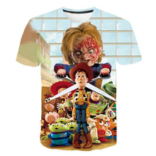 Load image into Gallery viewer, Latest fashion t shirt men/women terror Clown Stephen King's It 3D printing t-shirts Harajuku style tshirt streetwear tops
