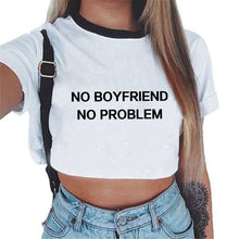 Load image into Gallery viewer, Harajuku T Shirt Women Kawaii Women Vogue White Crop Tops Sexy Short Sleeve T-shirt Cute Tee Shirt Femme Cropped Tumblr Clothes